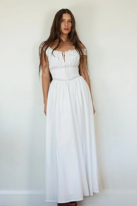 Belle Dress - White