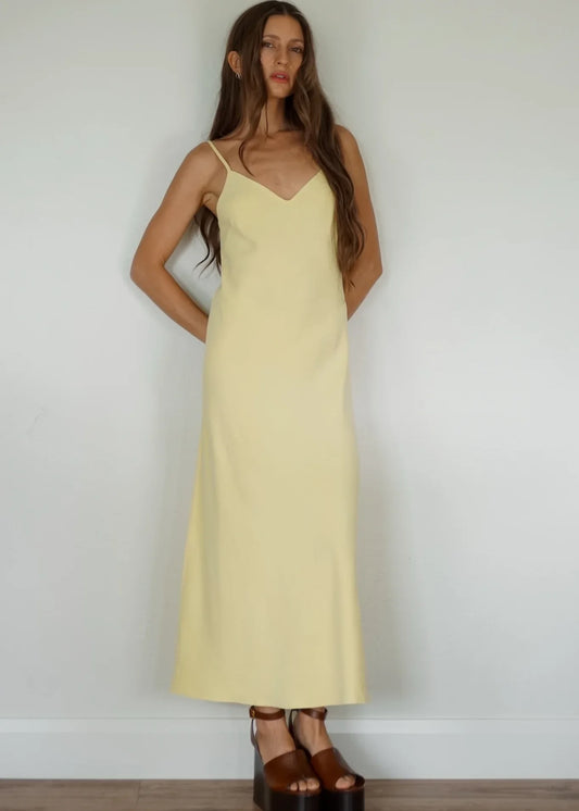 Leo Slip Dress - Butter