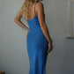 Leo Slip Dress - Azure