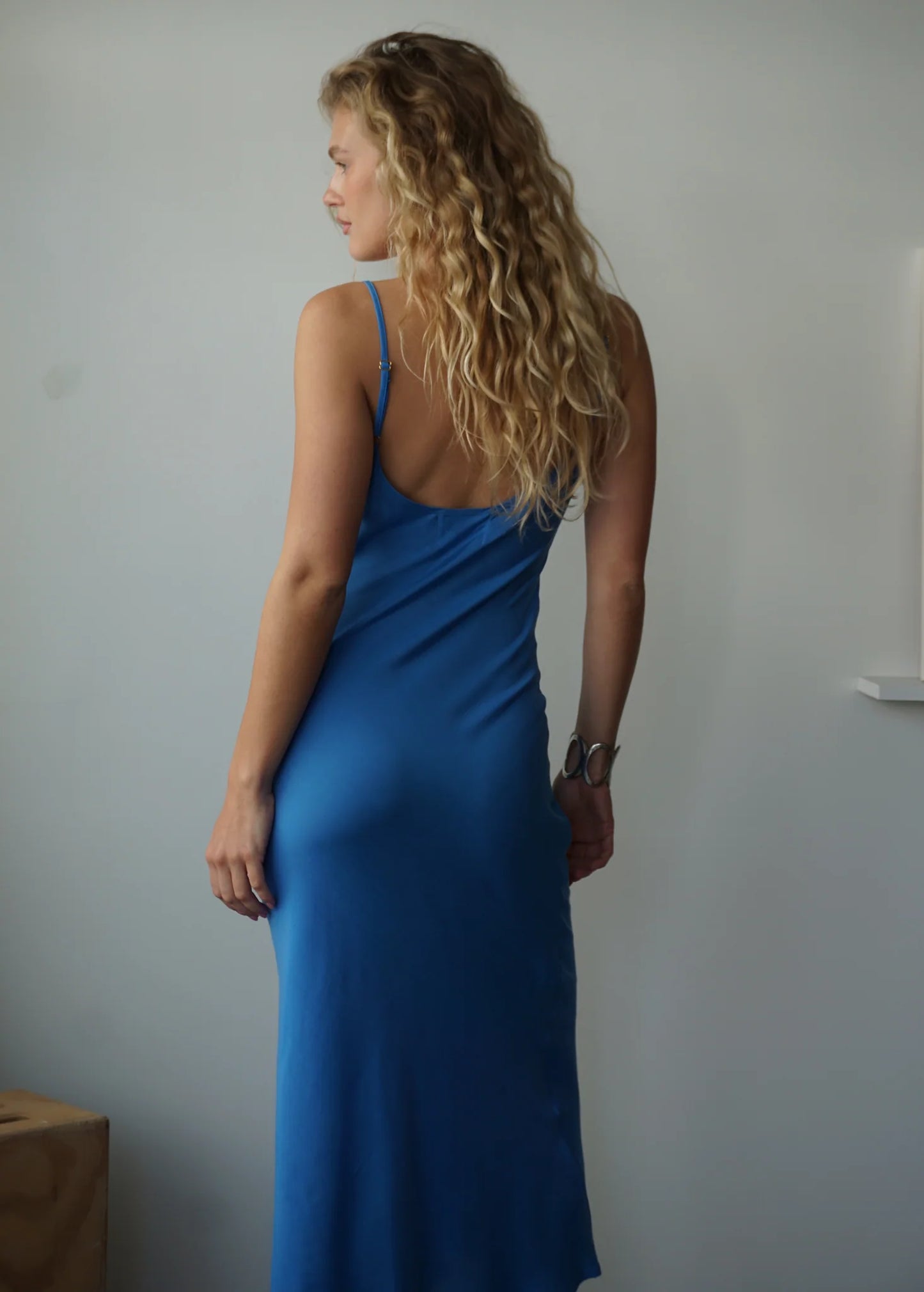 Leo Slip Dress - Azure