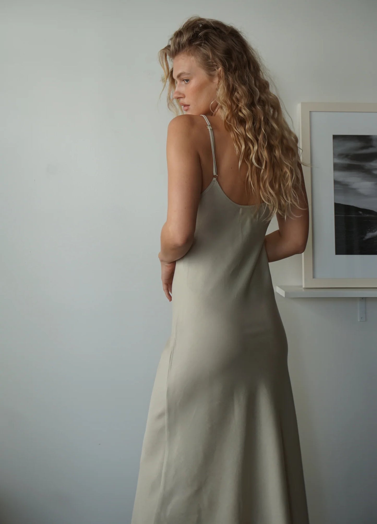 Leo Slip Dress - Sand