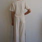 Waffle Pant - Natural/Black