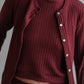 Sweater Rib Shell - Oxblood