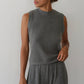 Sweater Rib Shell - Heather Grey
