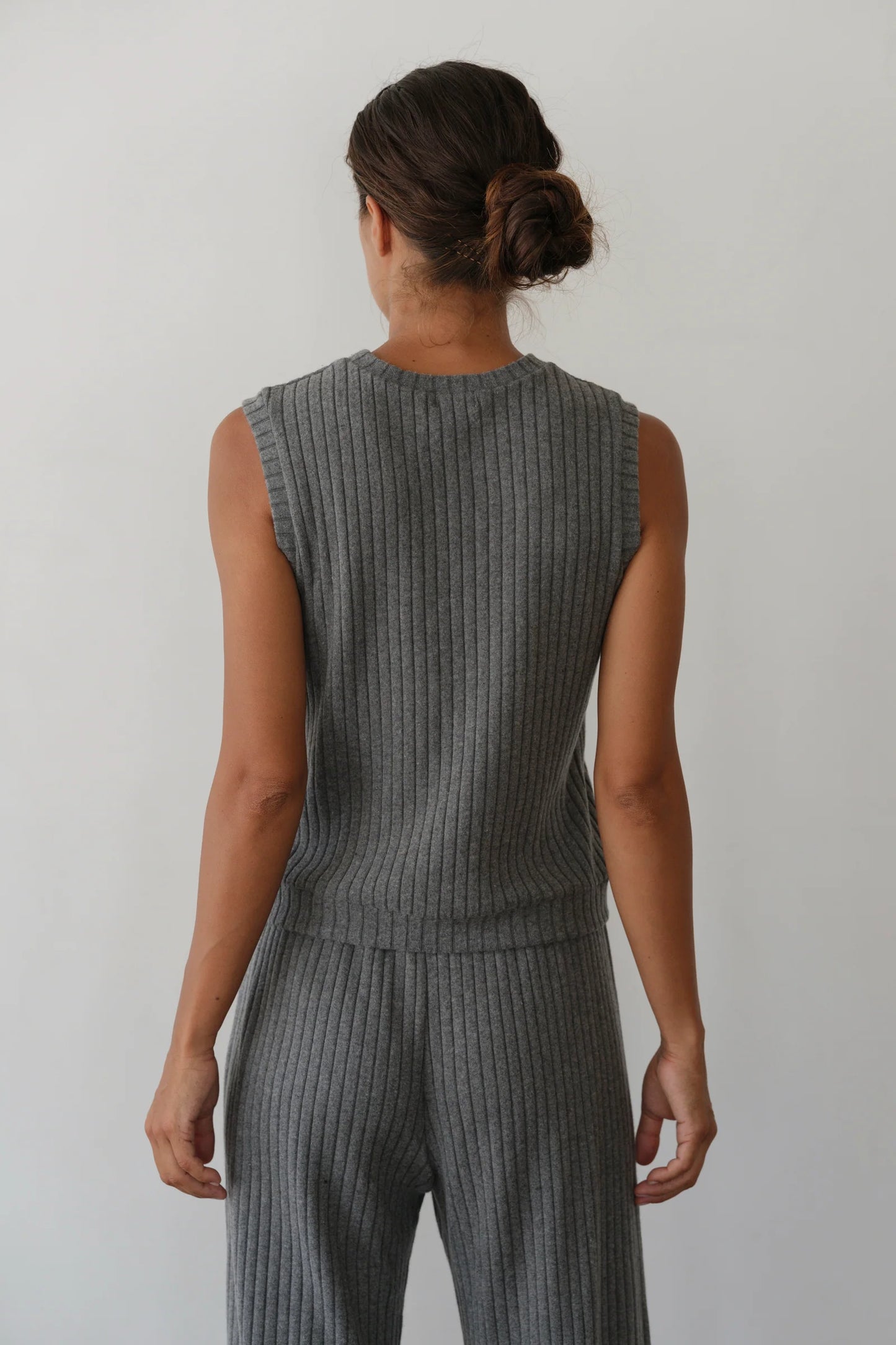 Sweater Rib Shell - Heather Grey