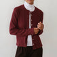 Sweater Rib Cardi - Oxblood