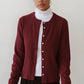 Sweater Rib Cardi - Oxblood