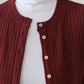 Sweater Rib Cardi - Oxblood