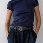 Pointelle Baby Tee - Navy