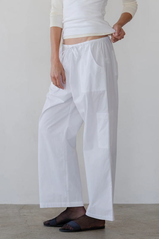 Pop Drawstring Cargo Pant - Powder