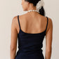 Rib Spaghetti Tank - Navy