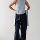 Linen Simple Pant - Navy