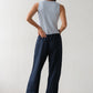 Linen Simple Pant - Navy