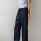 Linen Simple Pant - Navy