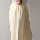 Linen Stripe Crop Racer Pant - Butter
