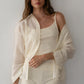 Rib Spaghetti Tank - Creme