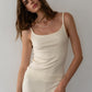 Rib Spaghetti Tank - Creme