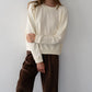 Eco-Terry Crewneck - Creme