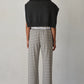 Stripe Jersey Bow Simple Pant - Oatmeal