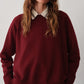 Eco-Terry Crewneck - Oxblood