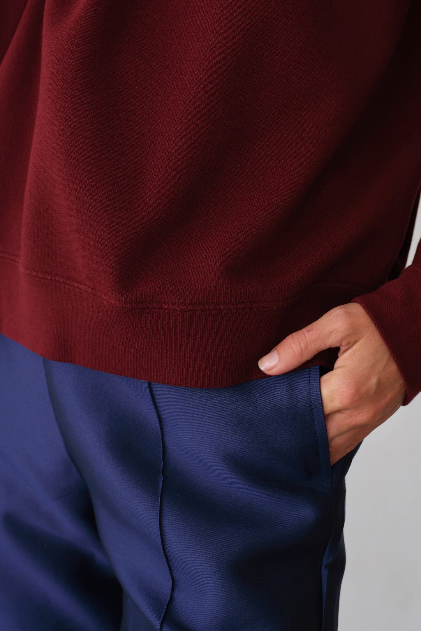 Eco-Terry Crewneck - Oxblood