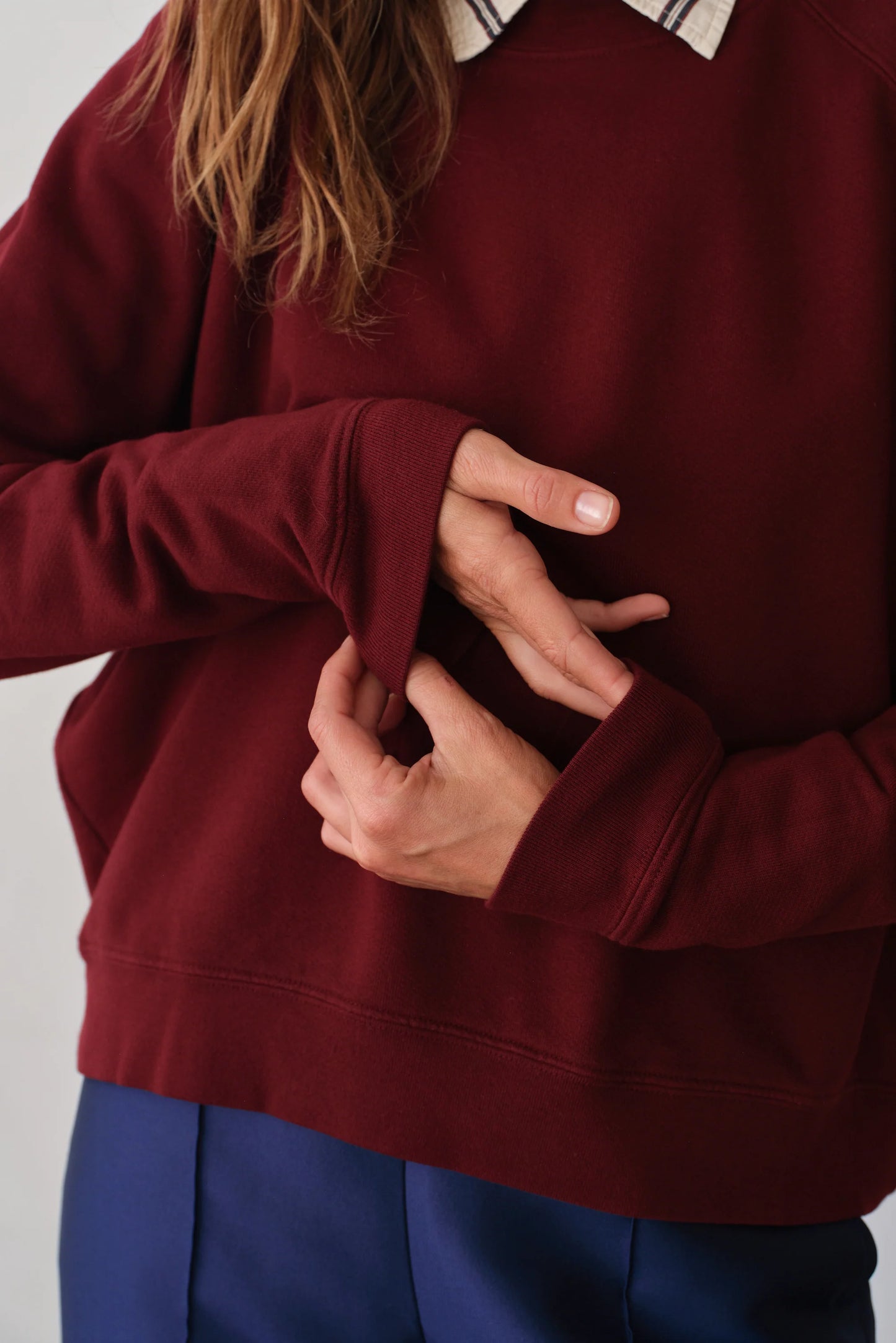 Eco-Terry Crewneck - Oxblood