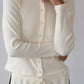 Rib Cardi - Creme