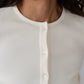 Rib Cardi - Creme