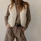 Quilted Vest - Creme