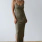 Jersey Simple Dress - Olive