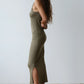 Jersey Simple Dress - Olive