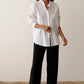 Bubble Crop Simple Pant - Jet
