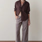 Cotton Dobby Cargo Pant - Espresso