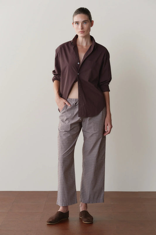 Cotton Dobby Cargo Pant - Espresso
