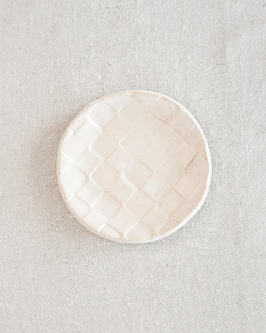 Ceramic Checker Trinket Dish