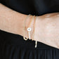 Initial Bracelet - Gold / Pearl