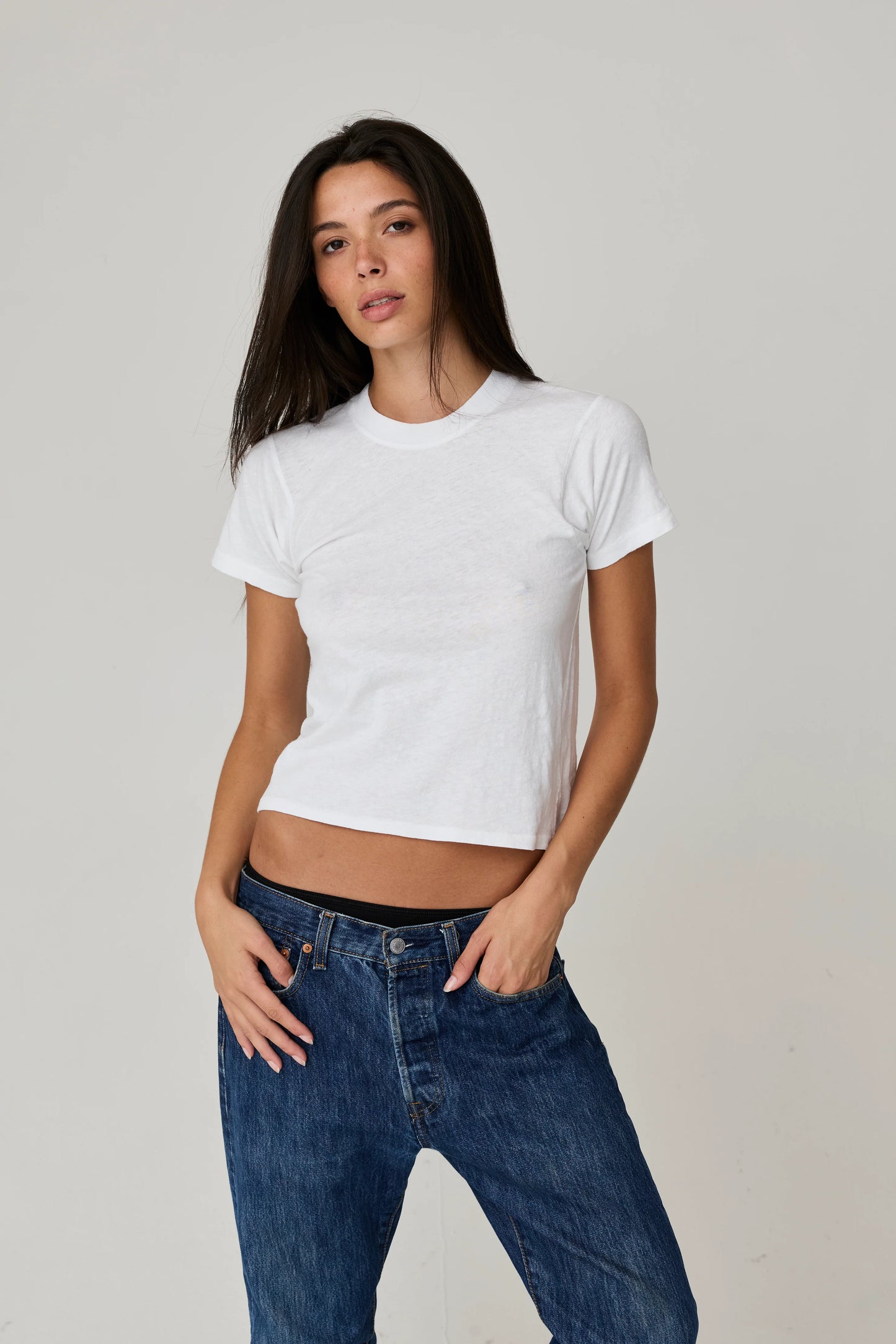 Amelia Vintage Tee - White