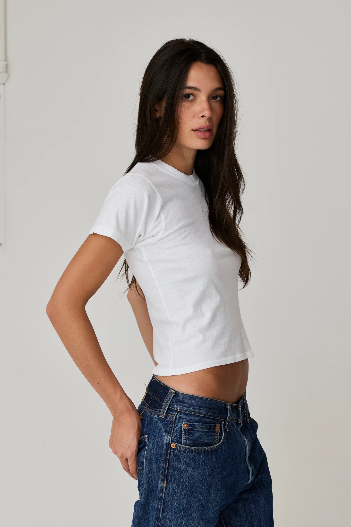 Amelia Vintage Tee - White