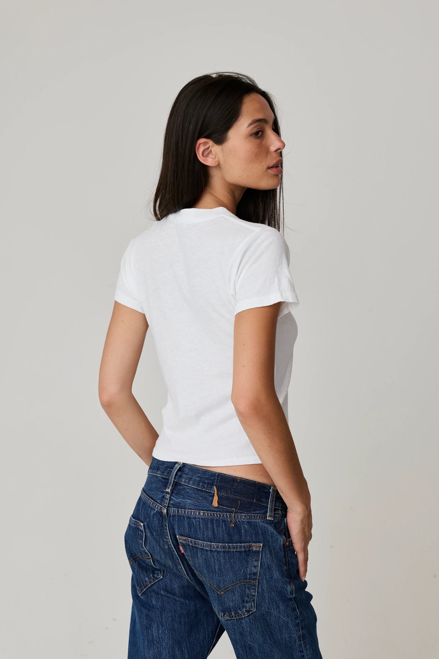 Amelia Vintage Tee - White