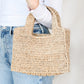 Heidi Raffia Mini Tote Bag