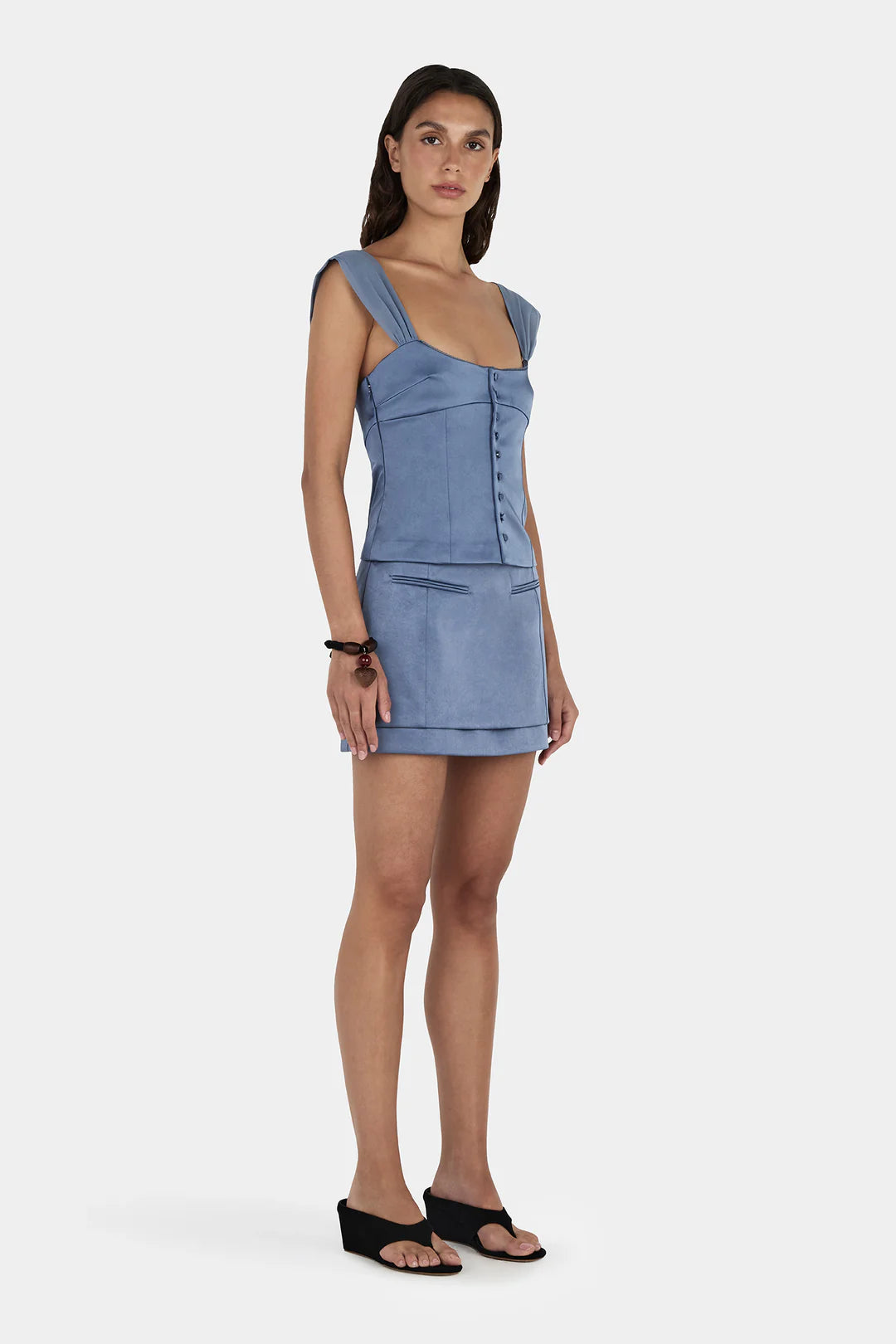 Everly Skirt - Steel