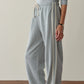 Eco-Terry Stripe Pant - Heather Grey