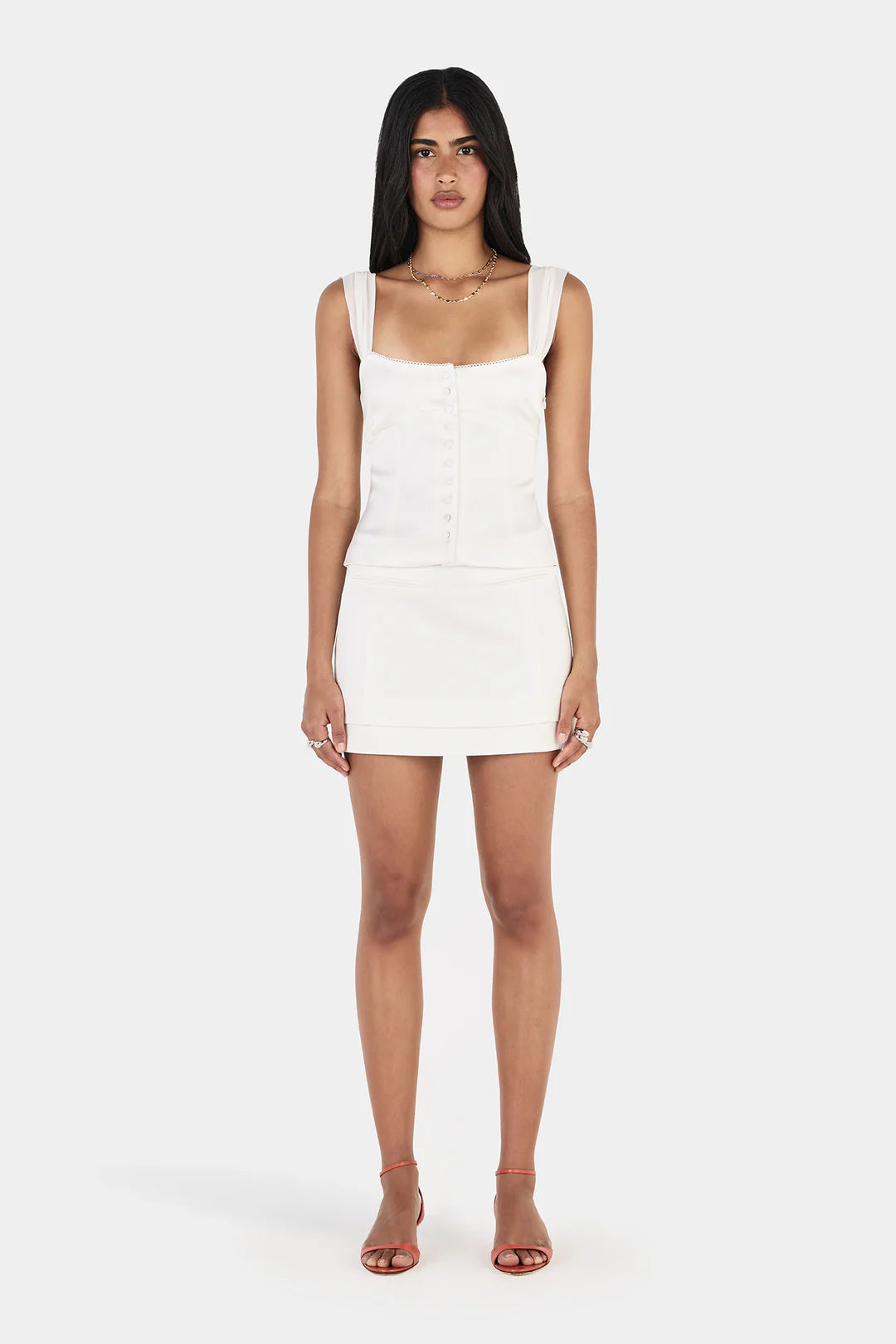 Everly Skirt - Pearl
