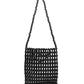 Gia Beaded Tote - Black