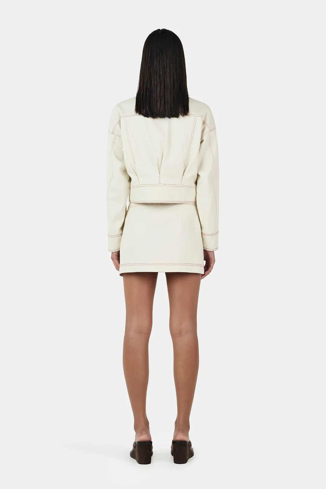 Gina Denim Jacket - Ecru