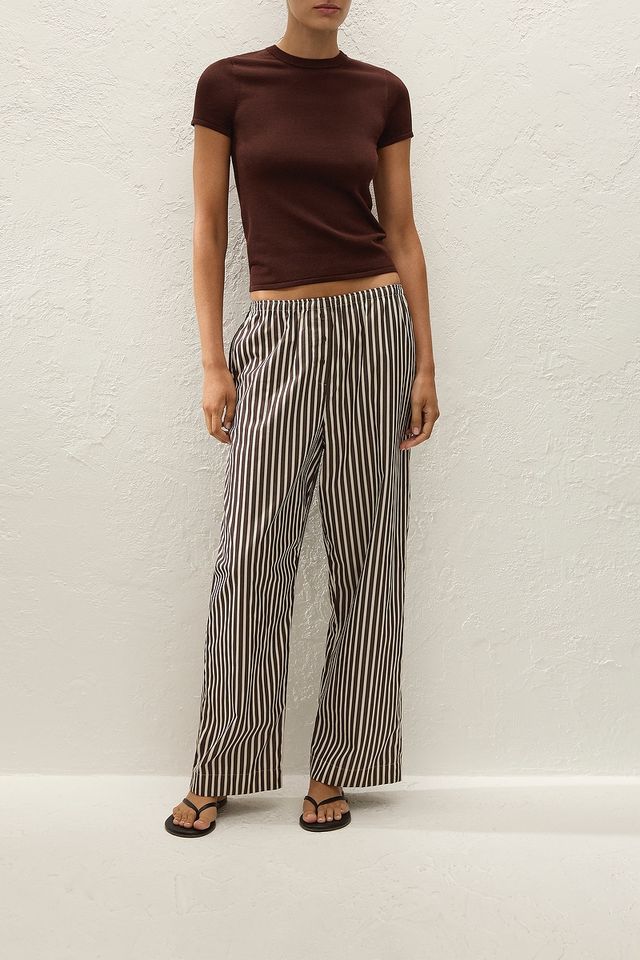 Paloma Pant - Rita Stripe Port