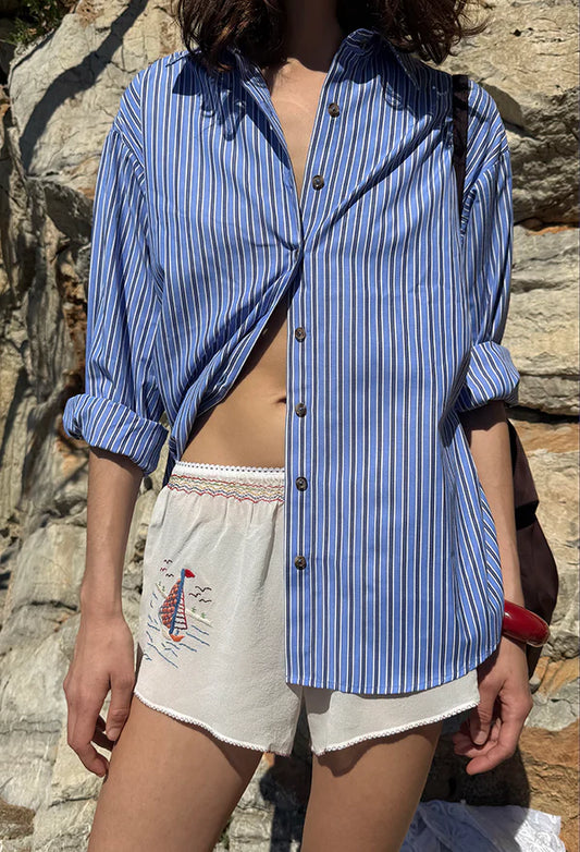 Indra Shirt - Blue Stripe