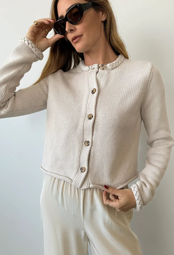 Doris Foam Cotton Cardigan