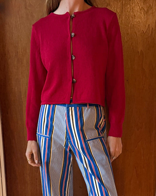 Deo Cardigan - Red