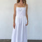 Neroni Dress - White Floral Embroidered